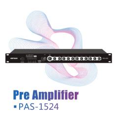 Pro sound PA Pre-amp for installed audio system processor PAS-1524