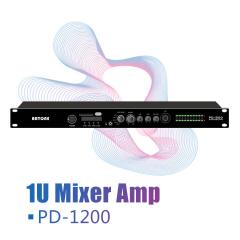 China professional audio digital 1U class D mixer amplifier factory PD-1200