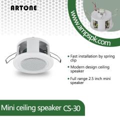 Public Address Audio System Full range 100 Volt Mini Ceiling Speaker CS-30