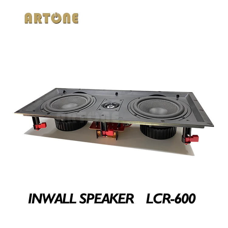 Home Theater Frameless Kevlar Inwall Speaker LCR-600 Surround Sound System 7.2